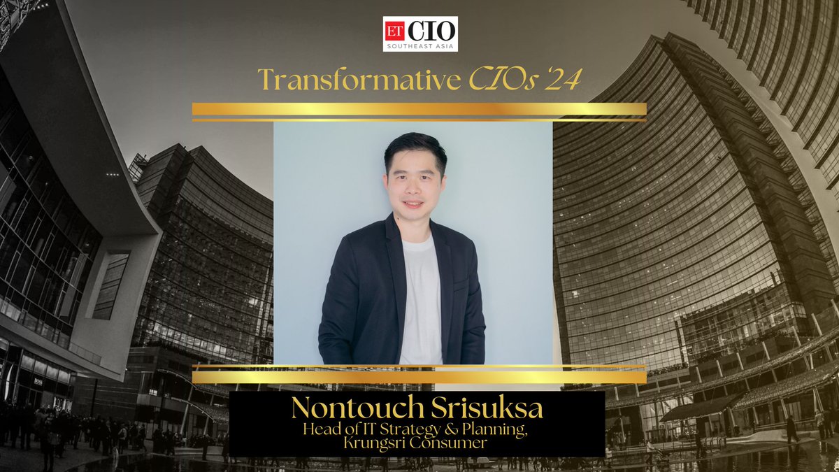 #TransformativeCIOsof2024 | Here's a sneak peek into the innovative measures implemented by Nontouch Srisuksa, our ETCIO SEA Transformative CIOs 2024 Winner.

#transformation #leadership #technology

ciosea.economictimes.indiatimes.com/news/strategy-…