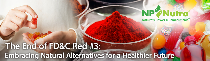 Did you know that #RedDyeNo3 has been officially banned from foods and drinks? This controversial synthetic dye is finally being phased out! Read our blog to learn more about the ban &amp; discover #NaturalAlternatives: 
npnutra.com/the-end-of-fdc…
#CleanLabel #FoodIngredients #NPNutra