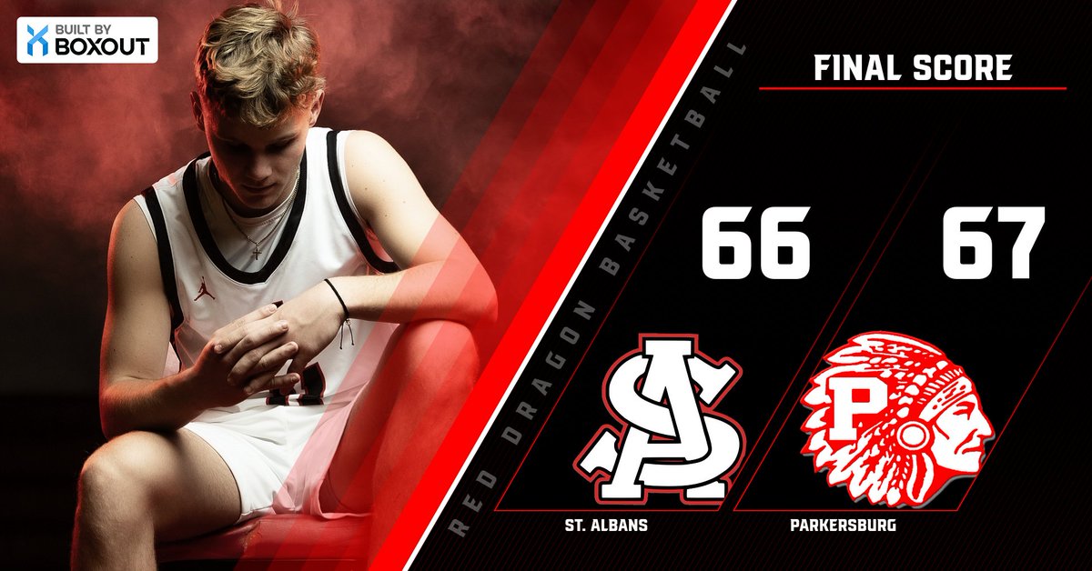 Parkersburg hits two free throws with two seconds left to win it… 
#reddragonpride