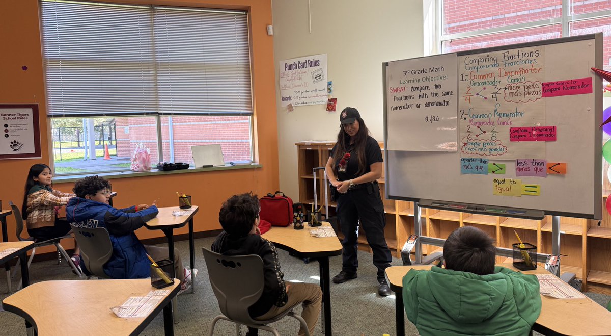 Thank you Officer Michon for your lessons to our tigers today! They know now the difference between a lizzard (reactive) 🦎 brain and a wizard (smart) 🧙 brain to help them act smartly in different situations. 🙌