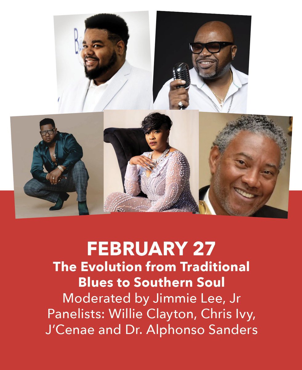Tune In To Black History Month: Thursday 2/27 <a href="/BBKingMuseum/">B.B. King Museum</a> for “The Evolution from Traditional Blues to Southern Soul,” 6pm.