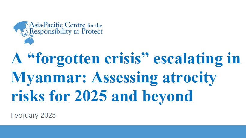APR2P Centre (@apr2p) on Twitter photo A “forgotten crisis” escalating in Myanmar: Assessing atrocity risks for 2025 and beyond
<a href="/APR2P/">APR2P Centre</a> new report warns of extremely high risk of further atrocities tinyurl.com/mrxb83kb A “forgotten crisis” escalating in Myanmar: Assessing atrocity risks for 2025 and beyond
<a href="/APR2P/">APR2P Centre</a> new report warns of extremely high risk of further atrocities tinyurl.com/mrxb83kb