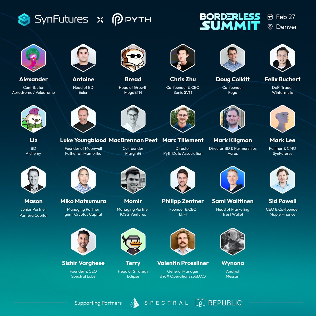 Almost showtime for Borderless Summit Denver!

Happening today at 1 PM (GMT-7).

Speakers include builders and investors from:
<a href="/AerodromeFi/">Aerodrome</a>
<a href="/Alchemy/">Alchemy</a>
<a href="/Auros_global/">Auros ✈️ TOKEN2049 Dubai 🌴</a>
<a href="/DouroLabs/">Douro Labs</a>
<a href="/dydxfoundation/">dYdX Foundation 🦔</a>
<a href="/EclipseFND/">Eclipse (🐮,🌑)</a>
<a href="/eulerfinance/">Euler Labs</a>
<a href="/GumiCryptos/">gumi Cryptos Capital</a>
<a href="/IOSGVC/">IOSG Ventures</a>
<a href="/lifiprotocol/">LI.FI</a>
<a href="/maplefinance/">Maple</a>
<a href="/marginfi/">marginfi ◼️</a>