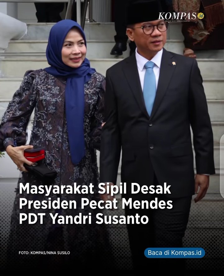 NenkMonica's tweet image. Bagi anda yg ikut menyuarakan agar Menteri Desa Yandri Susanto @YandriSusanto diPECAT silahkan klik tombol RTL 🙏