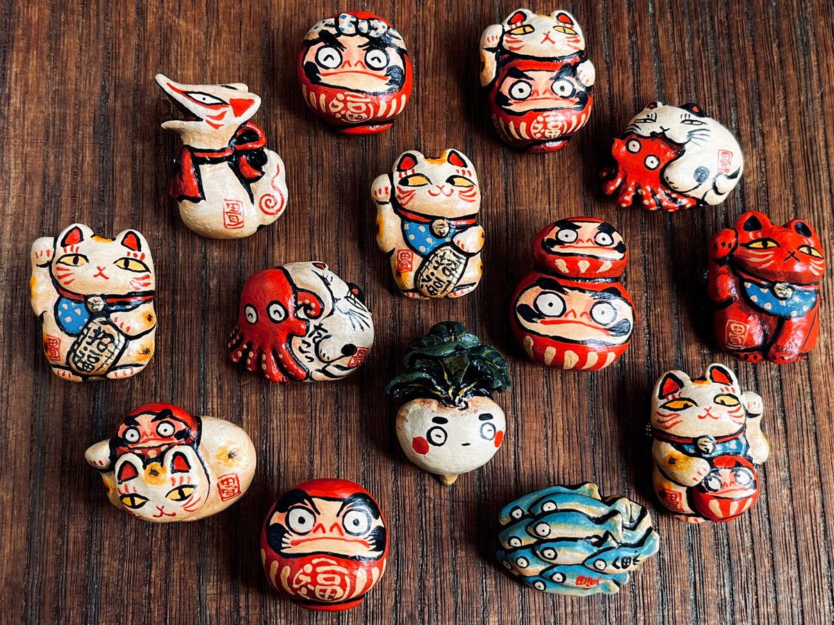 花日和 畳 招き猫 ブローチ 花日和畳 【公式通販】