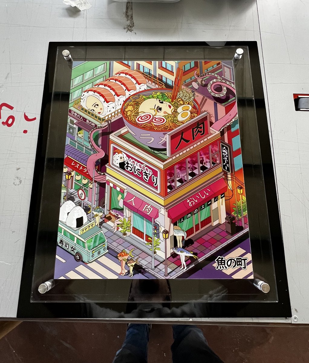 Gm fam ✨

Sakana no Machi detail.

The work is exhibited in <a href="/MAC76B25/">Mecenate Art Corner</a> 
Plexiglass+ aluminium