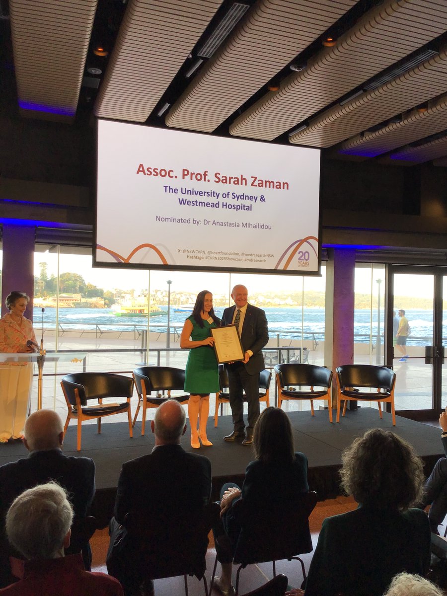 NSW CVRN (@nswcvrn) on Twitter photo Congratulations to A/Prof Sarah Zaman, Awardee of our second 2024 Ministerial Award for Rising Star in Cardiovascular Research!
#NSWCVRN2025Showcase #cvdresearch
<a href="/NSWCVRN/">NSW CVRN</a> <a href="/heartfoundation/">Heart Foundation</a> <a href="/MedResearchNSW/">NSW Medical Research</a>
<a href="/Sydney_Uni/">University of Sydney</a> <a href="/WARC_USYD/">Westmead Applied Research Centre #WARC_USYD</a> <a href="/DrSarahjZaman/">A/Prof Sarah Zaman</a> Congratulations to A/Prof Sarah Zaman, Awardee of our second 2024 Ministerial Award for Rising Star in Cardiovascular Research!
#NSWCVRN2025Showcase #cvdresearch
<a href="/NSWCVRN/">NSW CVRN</a> <a href="/heartfoundation/">Heart Foundation</a> <a href="/MedResearchNSW/">NSW Medical Research</a>
<a href="/Sydney_Uni/">University of Sydney</a> <a href="/WARC_USYD/">Westmead Applied Research Centre #WARC_USYD</a> <a href="/DrSarahjZaman/">A/Prof Sarah Zaman</a>