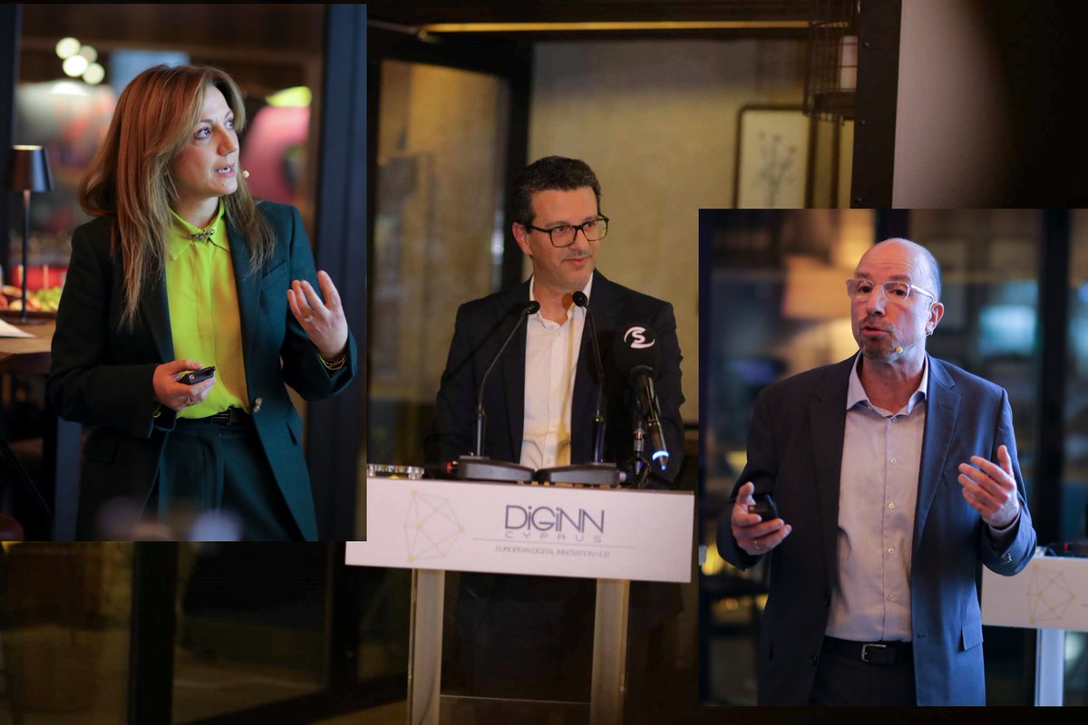 NicDamianou's tweet image. 📌Χθες παρευρέθηκα σε εκδήλωση που διοργάνωσε ο Ευρωπαϊκός Ψηφιακός Κόμβος Καινοτομίας #DiGiNN, όπου παρουσιάστηκαν και τα μέχρι στιγμής αποτελέσματα από τη δράση του.

👉Ο ψηφιακός μετασχηματισμός των επιχειρήσεων αποτελεί καθοριστικό παράγοντα για την επιτυχή ψηφιακή μετάβαση