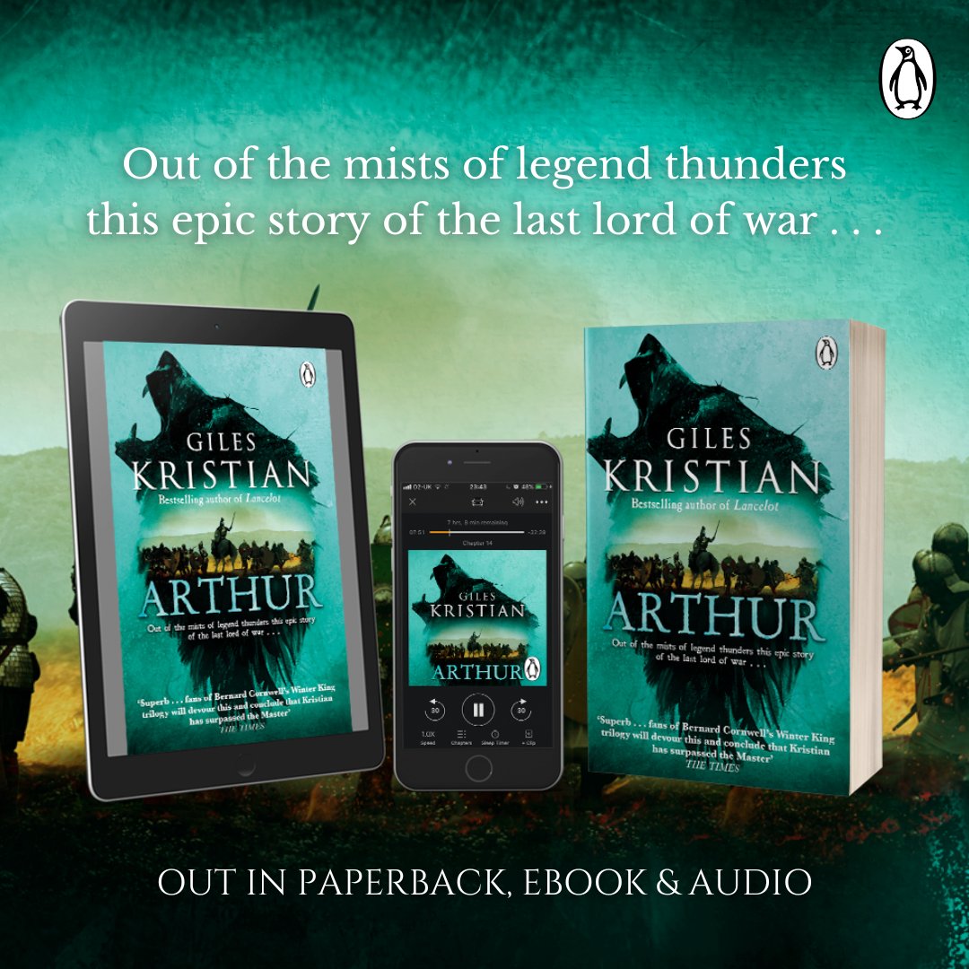 GilesKristian's tweet photo. Arthur launches in paperback today! I look forward to seeing what readers make of my re-imagining. Available in good bookshops AND Sainsbury's and Tesco. Chuck one in your trolley. 😄 https://t.co/t3f3eIpV81