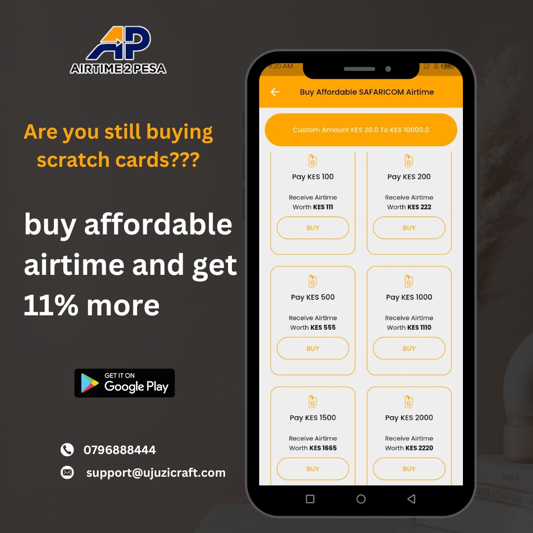 airtime2pesa's tweet image. Still buying scratch cards? 🤔 That's a #TBT! 🚫 Say goodbye to the old way and switch to Airtime2Pesa!  Easily purchase airtime and get 11% MORE!  Make the smart switch today.  # airtime2pesa #thursdaytbt #AirtimeMadeEasy #convertairtime2pesa  #11PercentMore #SwitchAndSave.