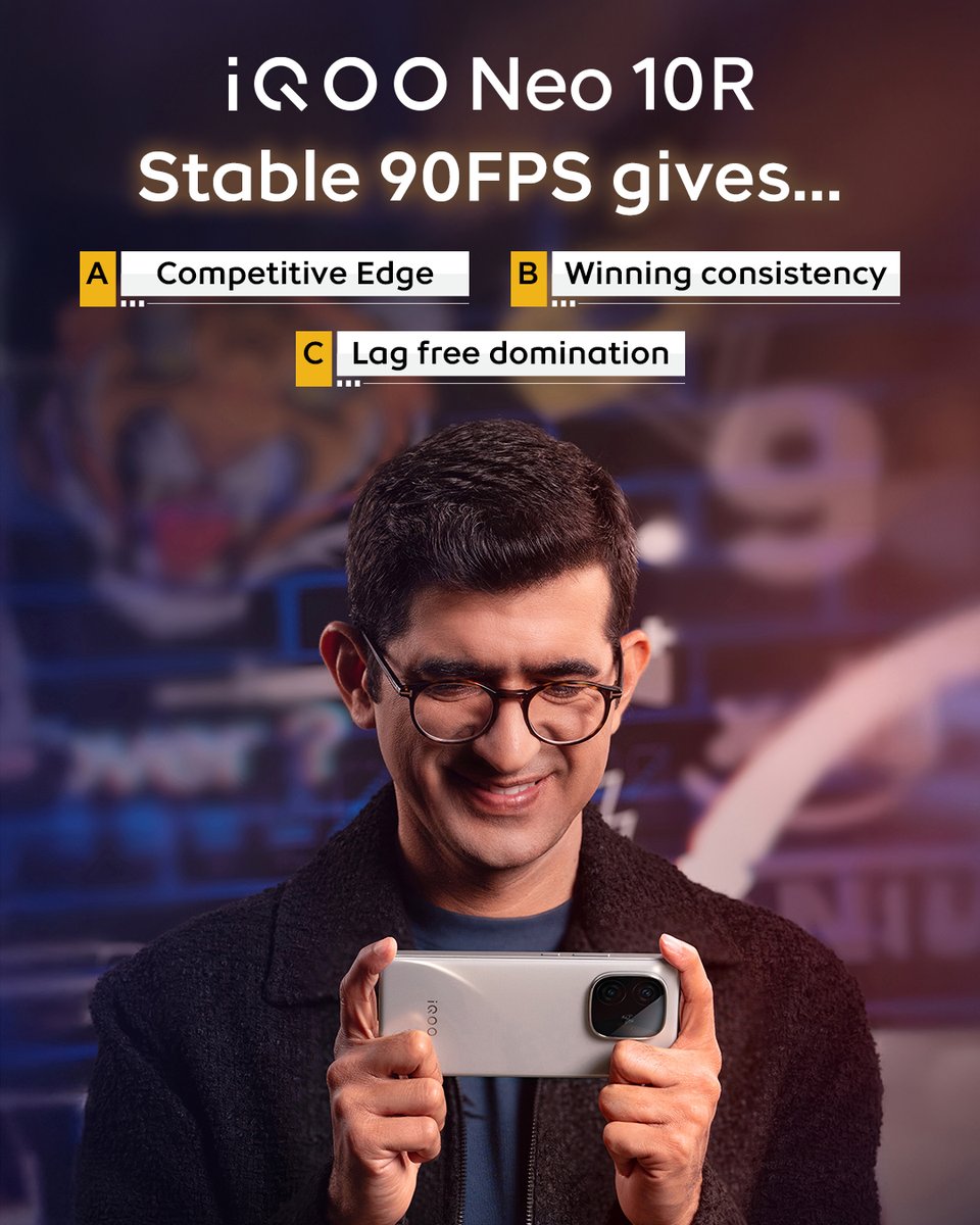 Nipun Marya (@nipunmarya) on Twitter photo Gamers, assemble & answer! #iQOONeo10R #PowerToPlay Gamers, assemble & answer! #iQOONeo10R #PowerToPlay