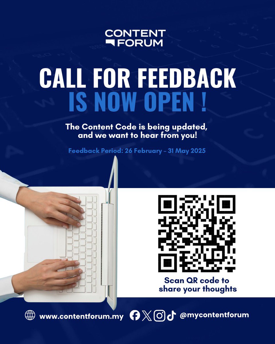 mycontentforum's tweet image. The Content Code is being revised to reflect the changing digital landscape. Be part of this progress—join the discussion and contribute to responsible content standards. 

#HaveYourSay 
#ContentCode