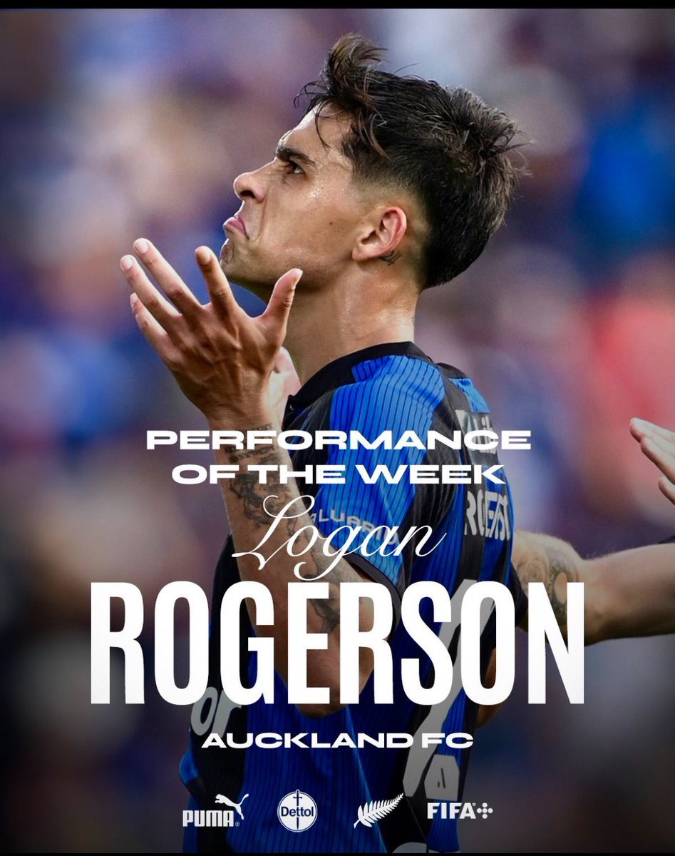 One of <a href="/fc_auckland/">Auckland FC</a> goals in 6-1 win deflected in from <a href="/RogersonLogan/">Logan Rogerson</a> so that changed to me means Logan scored first ever #hagtrick for the club in <a href="/aleaguemen/">Isuzu UTE A-League</a>. Well done mate! <a href="/SEG_Football/">SEG Football</a>
