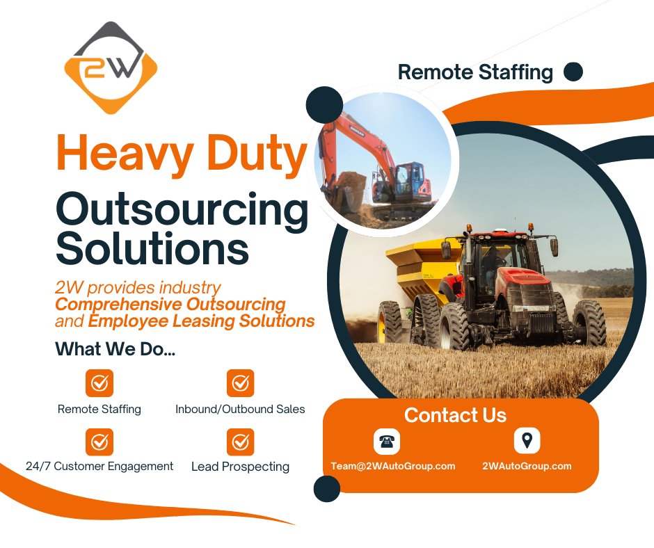 🚜💼 Maximize Your Heavy Duty Operations with 2W Remote Staffing 💼🚜

At 2W, we specialize in providing tailored outsourcing and remote staffing solutions designed to streamline your heavy-duty operations. 

#2W <a href="/Auto_Innovate/">2W</a> <a href="/Lucas_Welk/">Lucas Welk</a> <a href="/gideonkwilliams/">Gideon Williams</a>