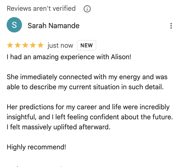 AlisonSheryll's tweet photo. I truly give thanks for feedback like this. 💜 https://t.co/yaPVUAfxbP