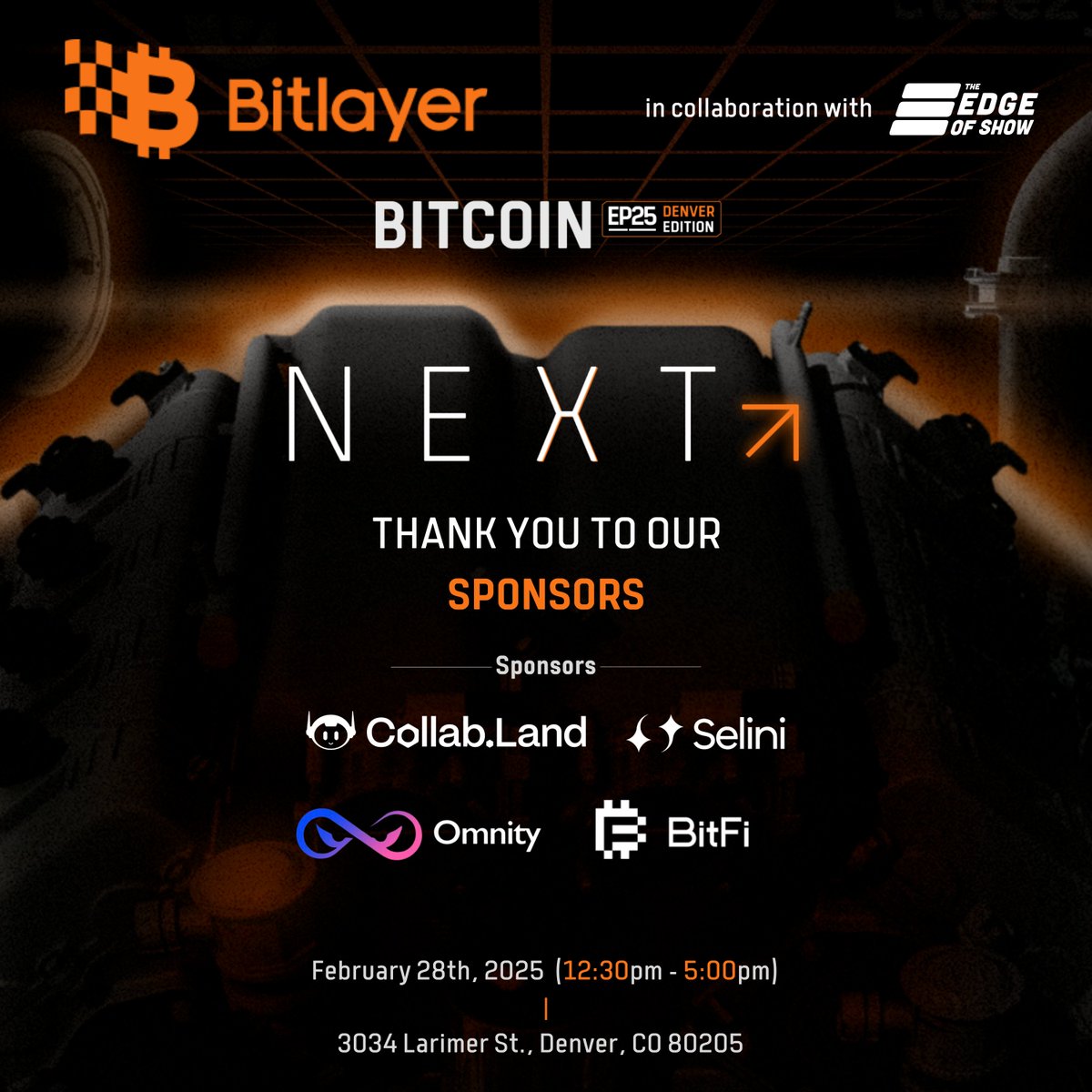🚀 Bitcoin Innovation at @EthereumDenver ! Proudly sponsored by  @Collab_Land_– an event focused on BTC scaling, DeFi & on-chain  advancements! 📅 Feb 28 | 📍 Upper Larimer, Denver 🔹 Expert panels &
