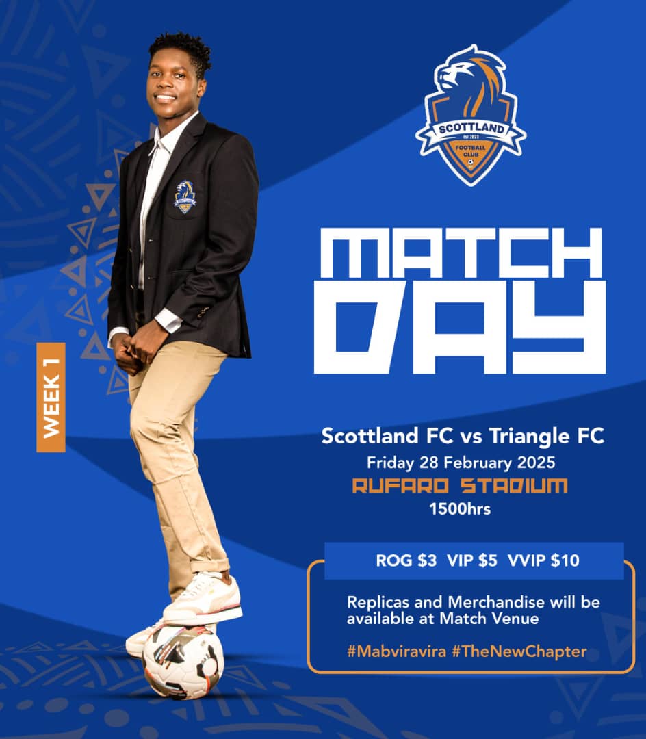 🚨𝗨𝗽𝗰𝗼𝗺𝗶𝗻𝗴 𝗠𝗮𝘁𝗰𝗵

TOMORROW FRIDAY 28 FEBRUARY IS MATCHDAY

𝗭𝗜𝗠𝗕𝗔𝗕𝗪𝗘 𝗮𝗿𝗲 𝘆𝗼𝘂 𝗿𝗲𝗮𝗱𝘆?

#Class
