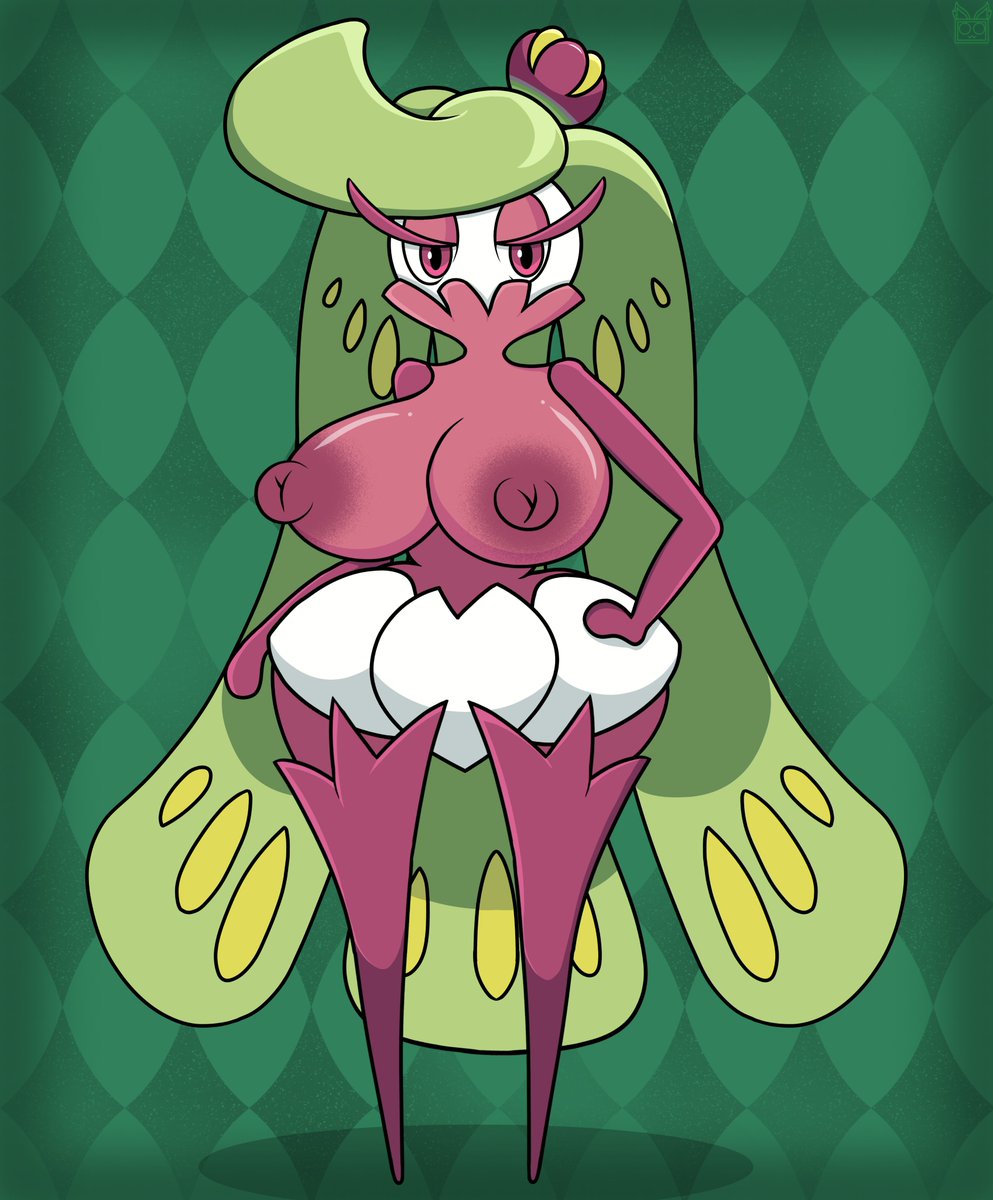 And here is a drawing of one of the pokemons I like the most, which is Tsareena OwO / 
Y aquí un dibujo de uno de los pokemones que más me gustan, que es Tsareena .w. 💚💜💛