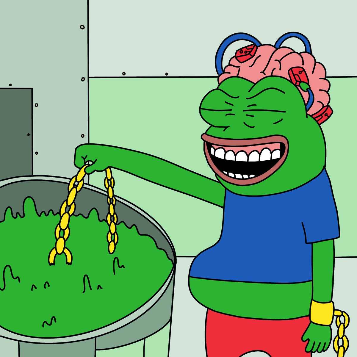 pepe_unchained's tweet photo. Pepe is not taking any chances... 🐸🧪 https://t.co/d2r5l0AZrR
