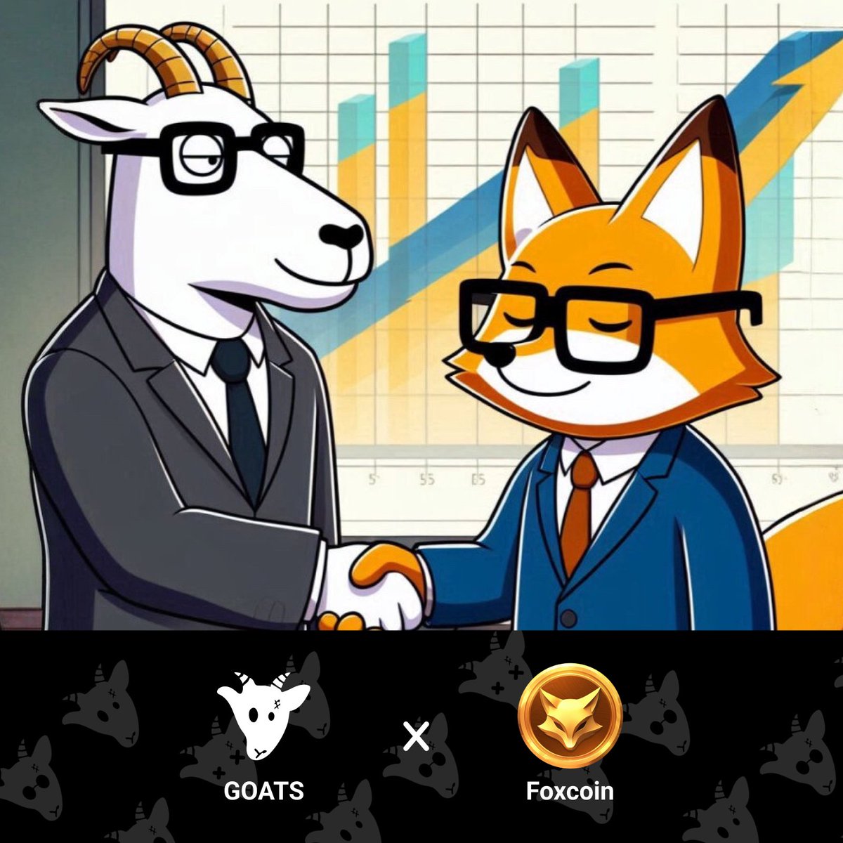<a href="/Foxcoin_TON/">FOXCOIN</a>  x GOATS Partnership Secured 🚨

The GOATS keep stacking Ws. This time, we’re linking up with $FOXCOIN – a Web3 game where the players run the show. Play, earn, and ride the wave as the platform grows. 🔥

And guess what? Their token presale is LIVE – built