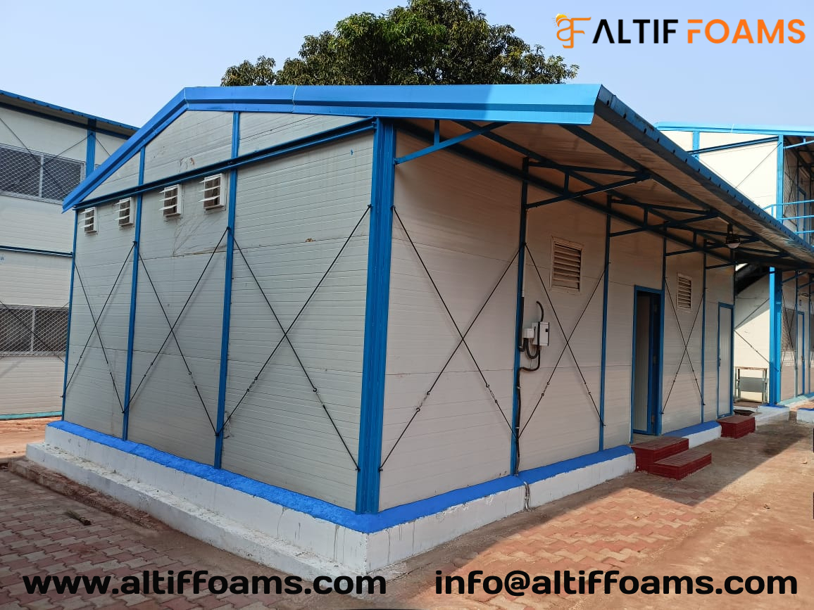 Altiffoams's tweet image. In the realm of industrial construction, Altif Foams is a trusted name in prefabricated houses within the Delhi region. Our commitment to quality and innovation sets us apart. 🏗️🌟 

#PrefabricatedSolutions #DelhiManufacturing #PUFHouses #PrefabHouse #PUFPanel #AltifFoams