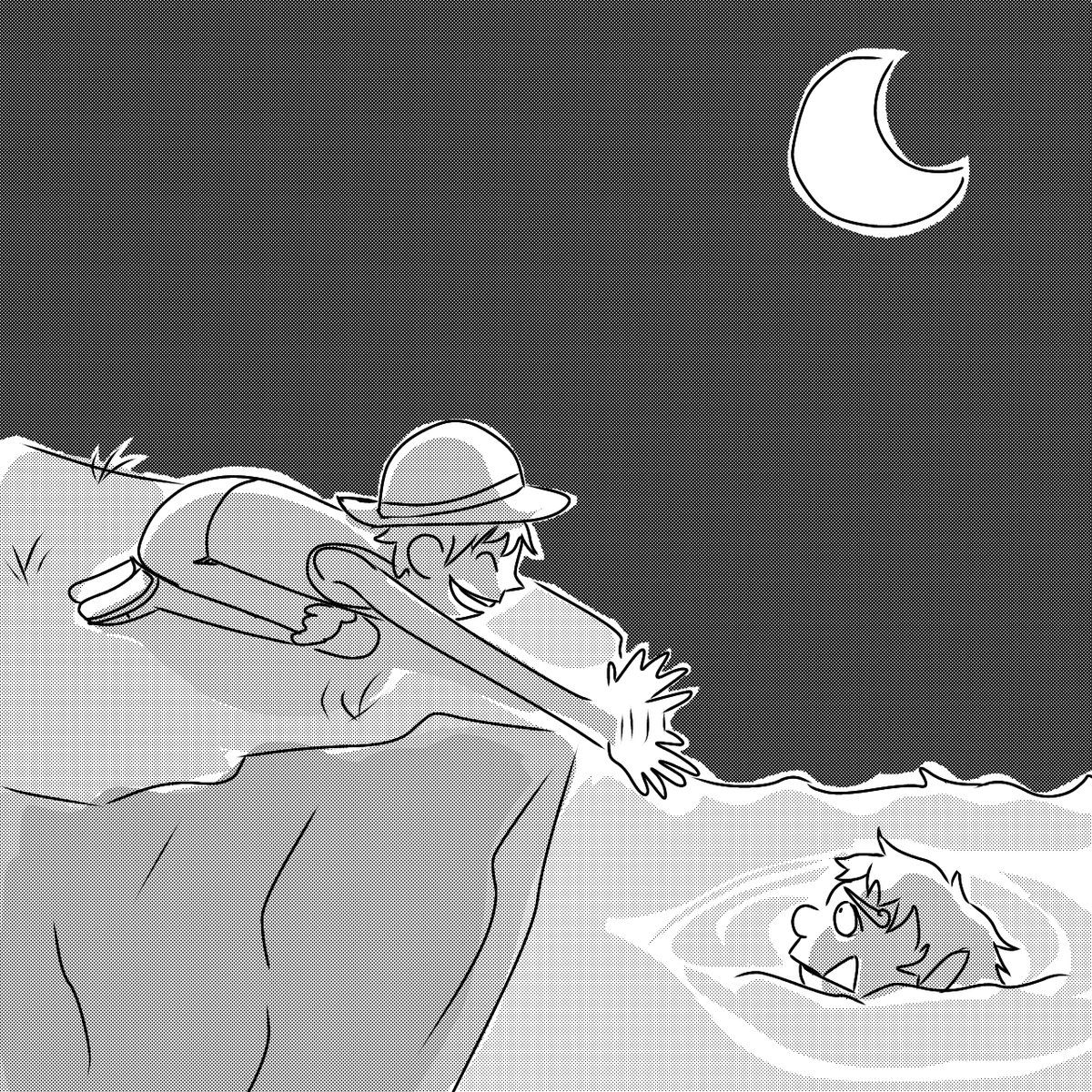 JJMcL4405's tweet photo. I just want to draw them as kids 🥺
#ONEPIECE #jinbe #luffy https://t.co/qlaSaTLyRE