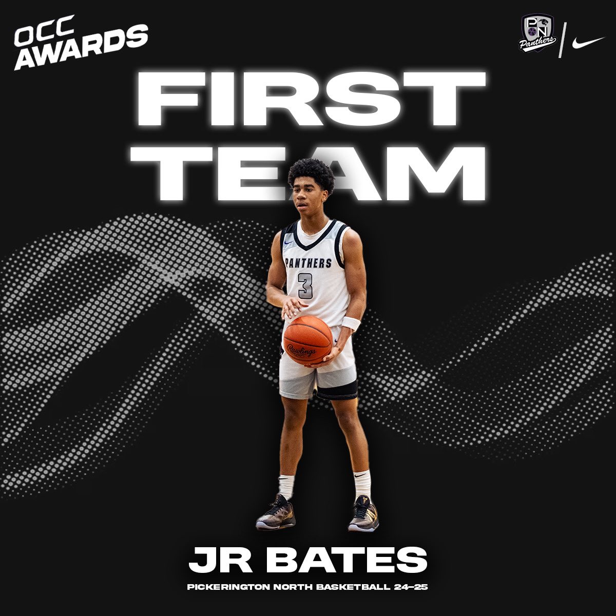 Congrats to Junior JR Bates (<a href="/iamjrbates/">Jr bates</a>) for being voted 1ST TEAM ALL OCC-OHIO!! Congrats on a phenomenal season JR!!

#UVU
#PantherBasketball