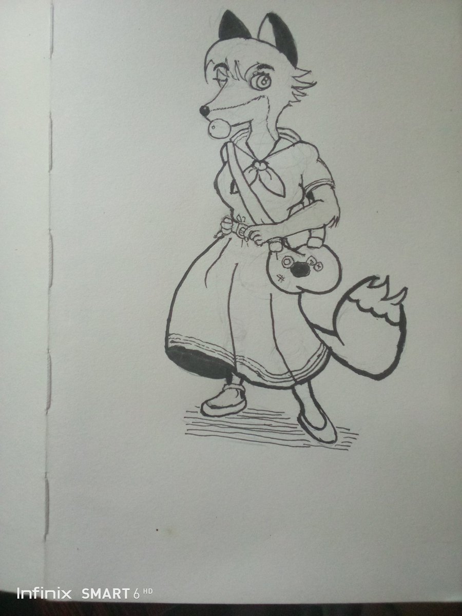 KimboLaurel's tweet image. This is my #dtiys on Fox girl from the @F0XnR0LL . #furryarts #foxpopvli