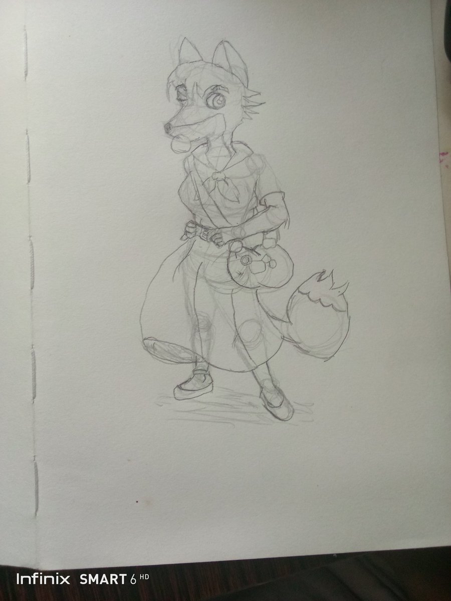 KimboLaurel's tweet image. This is my #dtiys on Fox girl from the @F0XnR0LL . #furryarts #foxpopvli