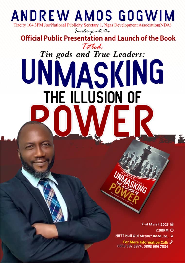 mrpraz's tweet image. Hi. In 3 days time, I'll be presenting a part of some research work I've been doing on leadership and I feel I should contribute my quota to the conversation. I will be glad to see you on Sunday, 2nd March 2025 at the NBTT Hall, along Old Airport Road Jos by 2pm.
