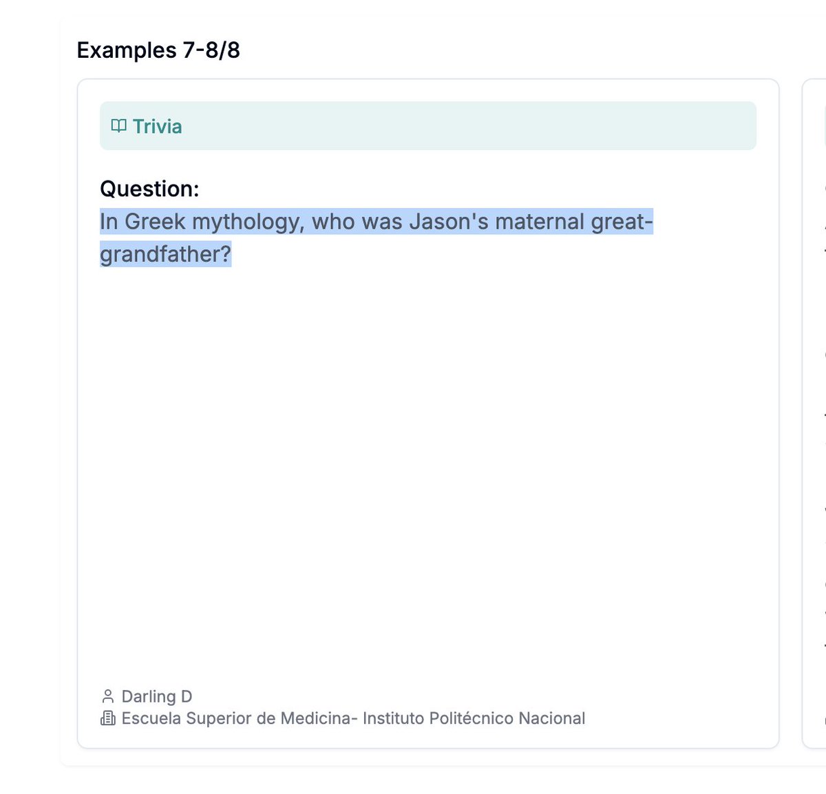 Humanity's Last Exam's stated goal is PhD-level questions that can not be easily looked up and undergrads shouldn't even understand.

Literally one of the examples on their homepage is solvable by the respective wikipedia entry.  Did anyone check the % of this?