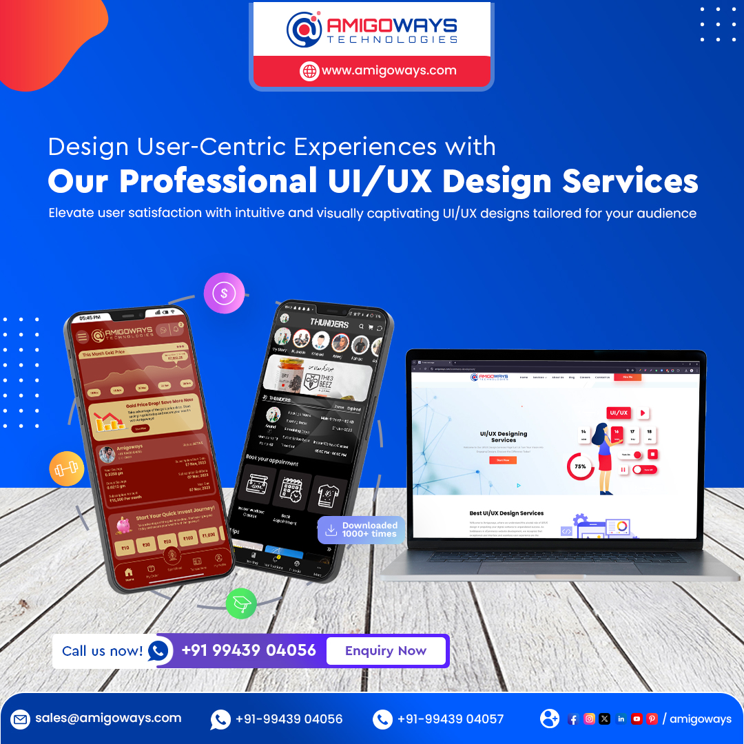 amigoways's tweet image. 🚀 Great design isn’t just about looks—it’s about experience! 🎨✨

👉 Check out our work: amigoways.com/ui-ux-design-s…

#UIUXDesignServices #UserExperienceDesign #BestUIUXCompany #WebDesignServices #MobileAppDesign #CreativeUIUX #UXOptimization #DigitalProductDesign #Amigoways
