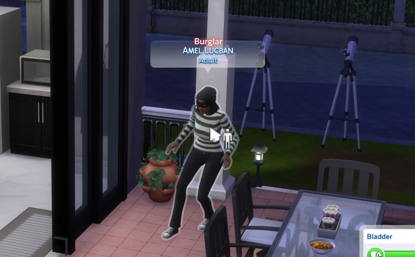 onlyabidoang's tweet photo. Soo it looks like that burglars on new sims 4 save files after the update will always be this new premade sim named "Robin Banks" and she looks stunning 👀

On old saves (or on save files where she's dead or made playable), a randomly-generated sim will be assigned instead. https://t.co/oisNIBaCR8