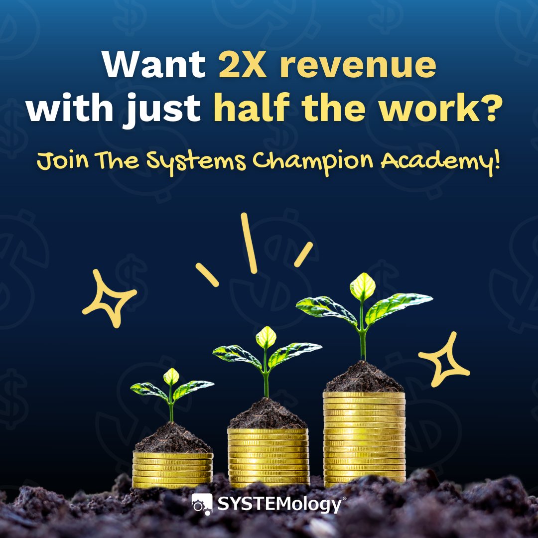 systemHUB's tweet image. 🚨 Last call: Systems Champion Academy closing this week! Get live sessions with David Jenyns + expert support to scale your business systematically. hubs.ly/Q0372Zs60

#SYSTEMology #ScaleWithSystems