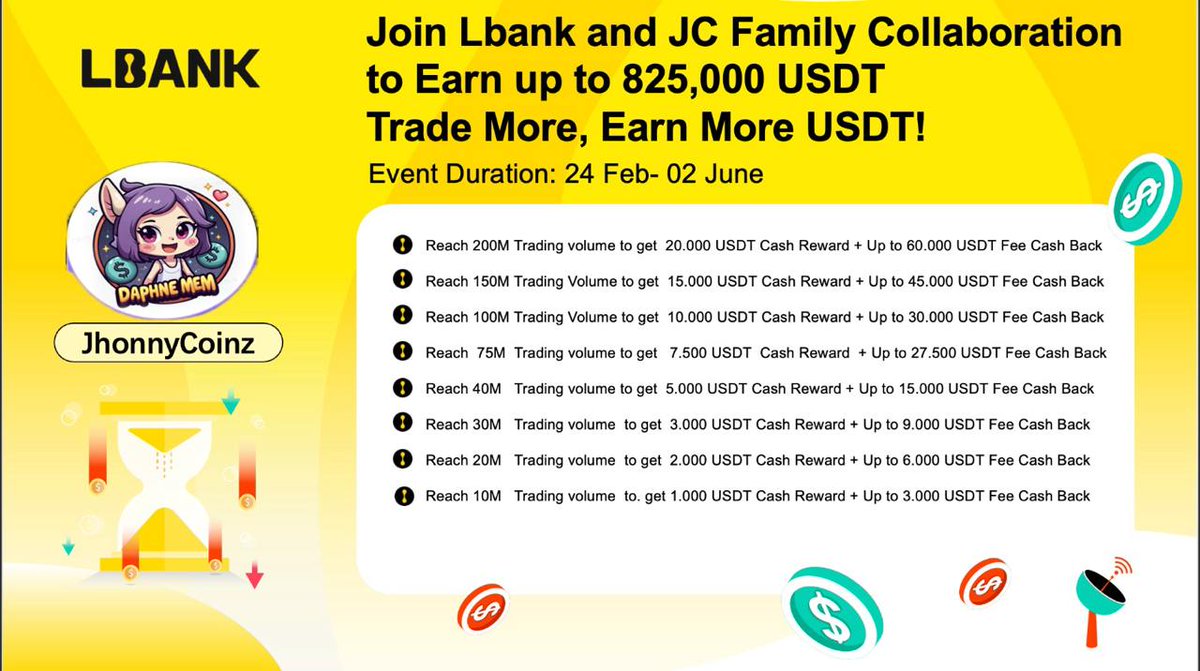 🤑3600TL ÇEKİLİŞİ🤑

Merhaba kardeşlerim! 🌟 Sizlere harika bir haberim var. LBank borsasının sunduğu %90'lık komisyon iadesinin şerefine, kişi başı 20$ olmak üzere 5 kişiye toplamda 100$ hediye edilecek! 🎉💸

Yapmanız gereken:
1️⃣ Bu postun altına #ücretiadesi yazmak ✍️
2️⃣ Postu