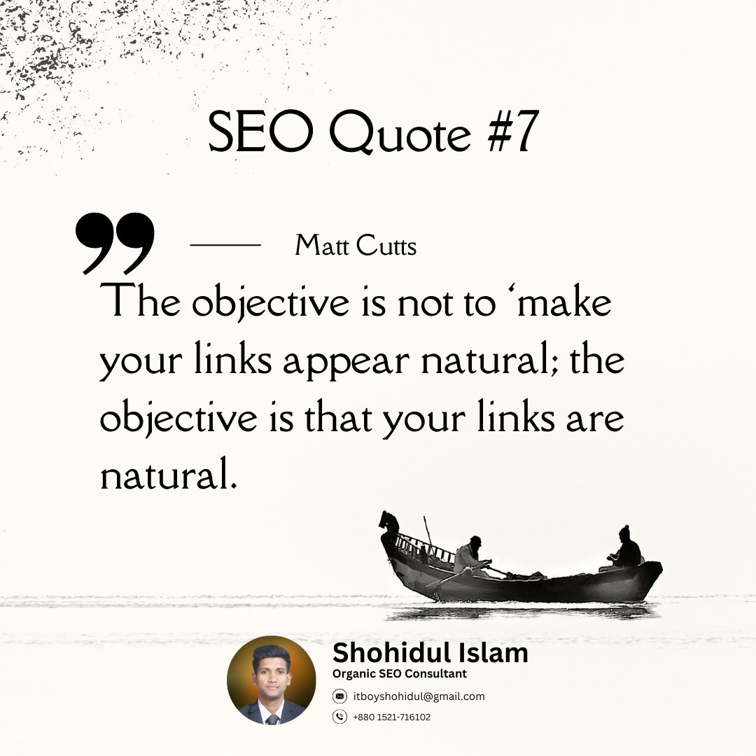 Natural Links = SEO Gold 🌟

"The objective is not to ‘make your links appear natural’; the objective is that your links are natural." – Matt Cutts

#LinkBuilding #SEO #Backlinks #GoogleRanking pin.it/6OrADLG99 via <a href="/pinterest/">Pinterest</a>