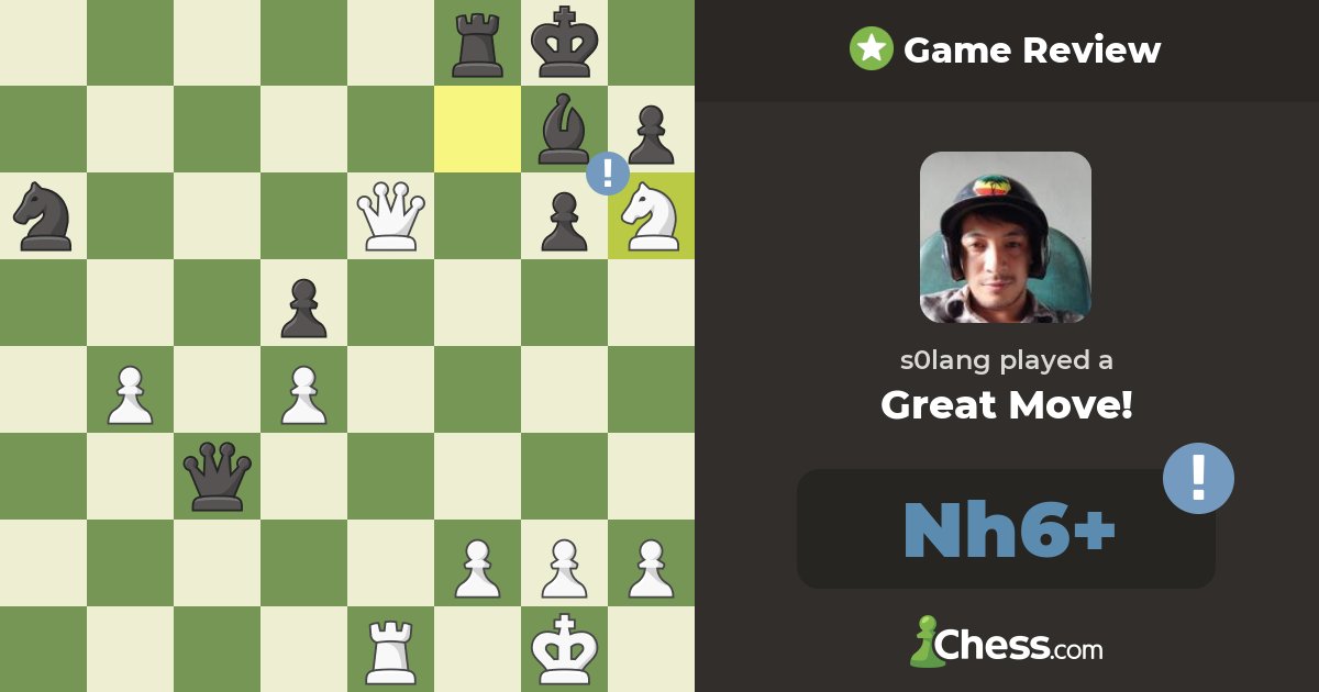 TambiacJordan's tweet photo. Check out this great move: https://t.co/KZjiDd4o2G
Smothered checkmate https://t.co/uho6Sz9Biu