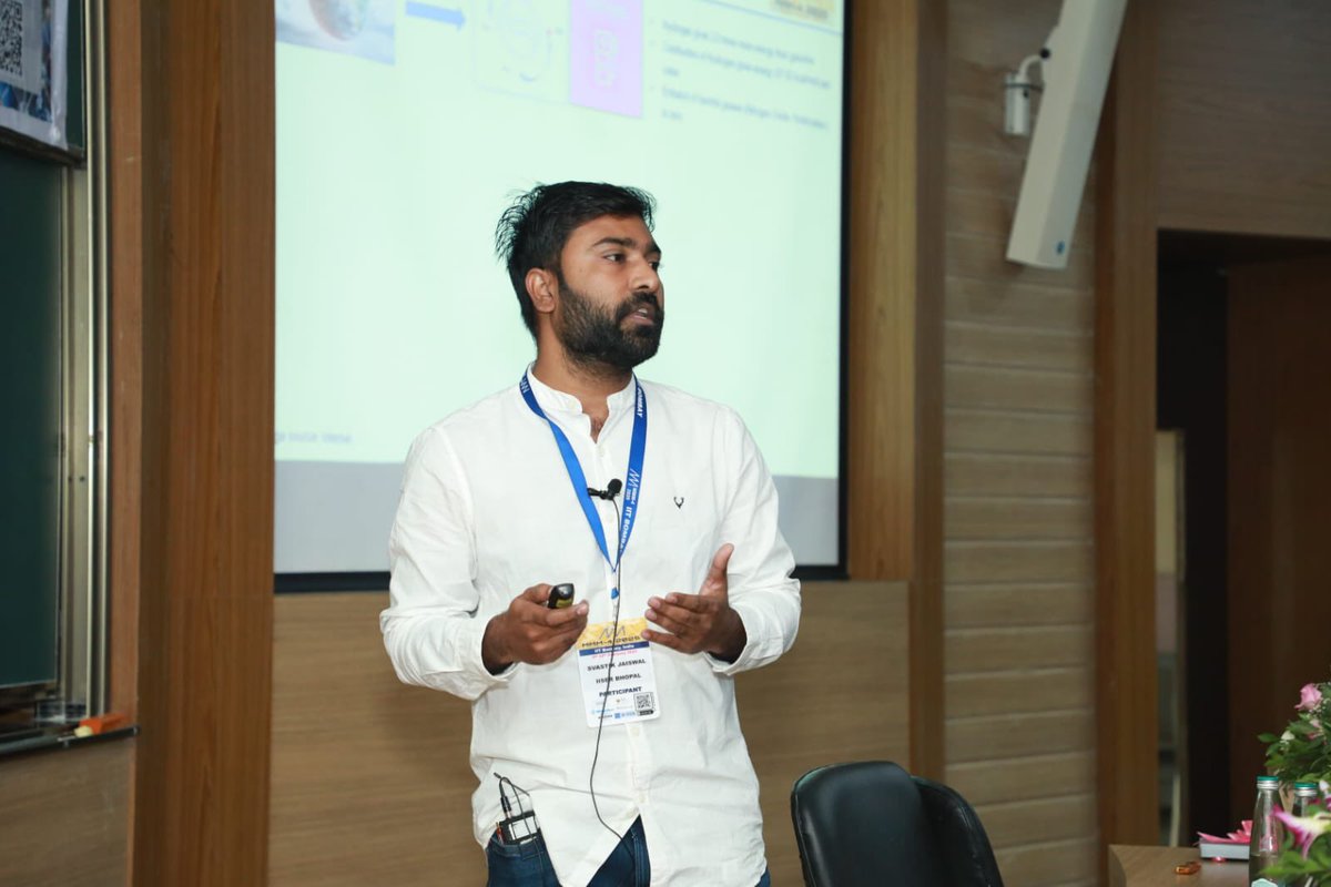 Organochalcogen Lab (@organochalcogen) on Twitter photo Congratulations to Svastik Jaiswal ( <a href="/svastik21/">Svastik Jaiswal 2110209</a> ) for winning the Chemistry-An Asian Journal Best Oral Presentation Award on International Conference on Main-Group Molecule to Materials-4 held in <a href="/iitbombay/">IIT Bombay</a> between 9-12th February, 2025.
<a href="/chm_iiserb/">Dept of Chemistry, IISER Bhopal</a> <a href="/iiserbhopal/">IISER Bhopal</a> <a href="/SangitK35711415/">Sangit Kumar</a> Congratulations to Svastik Jaiswal ( <a href="/svastik21/">Svastik Jaiswal 2110209</a> ) for winning the Chemistry-An Asian Journal Best Oral Presentation Award on International Conference on Main-Group Molecule to Materials-4 held in <a href="/iitbombay/">IIT Bombay</a> between 9-12th February, 2025.
<a href="/chm_iiserb/">Dept of Chemistry, IISER Bhopal</a> <a href="/iiserbhopal/">IISER Bhopal</a> <a href="/SangitK35711415/">Sangit Kumar</a>