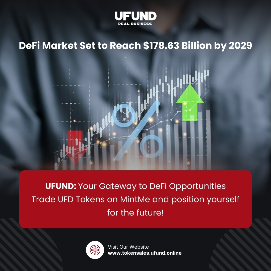 UFUND1's tweet photo. π DeFi market to hit $178.63B by 2029! π° Trade UFD Tokens on MintMe & seize new opportunities in the growing market. Secure your future today! π₯
https://t.co/imeIaAoKIR
#UFUND #DeFi #CryptoInvesting #Blockchain #UFDToken #MintMe #DigitalAssets #Trading #PassiveIncome https://t.co/sanK0DYdxW