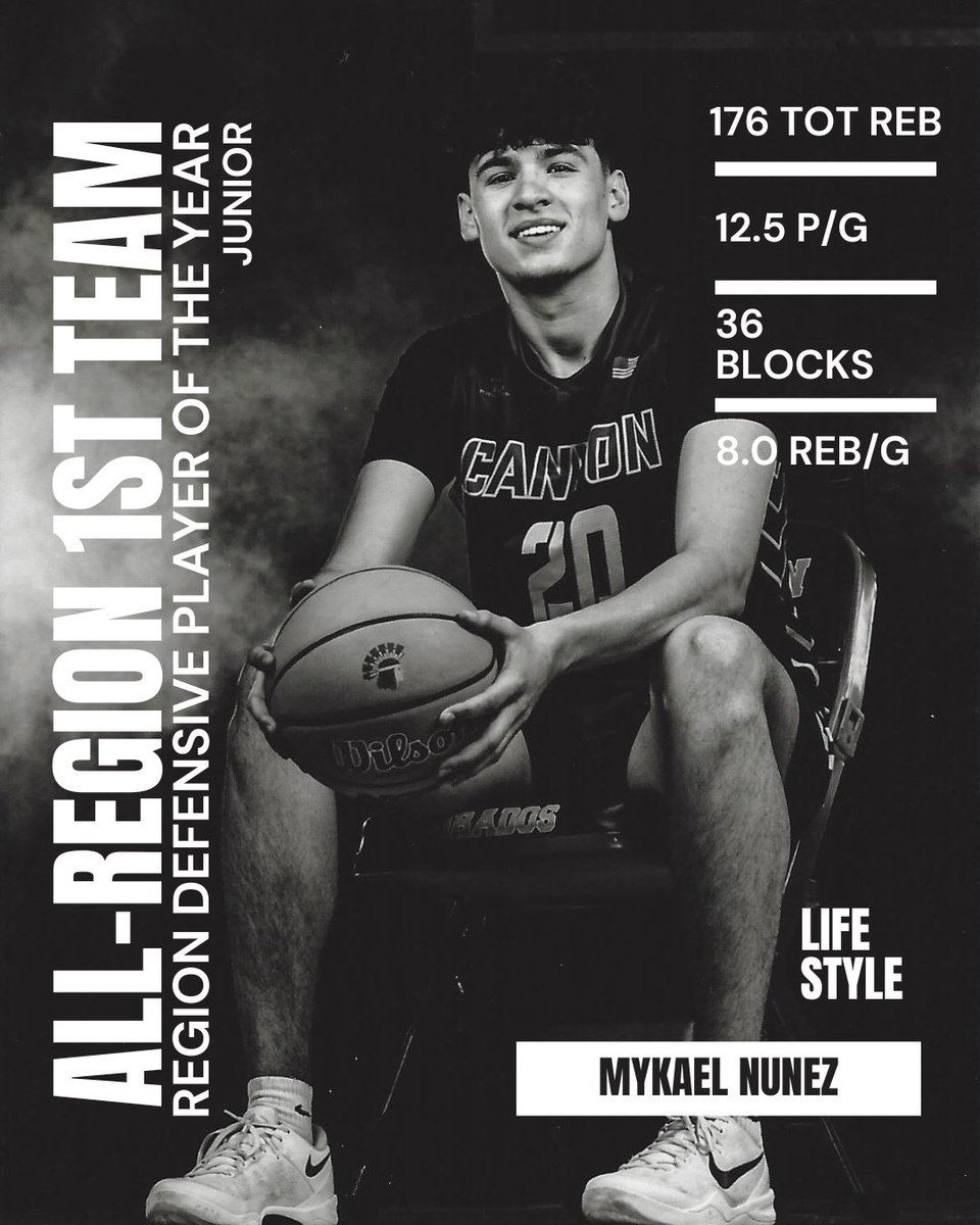 1st Team All Region AND All Region Defensive Player of the Year 2024-2025 Mykael Núñez
Stay Hungry! #cdomensbasketball