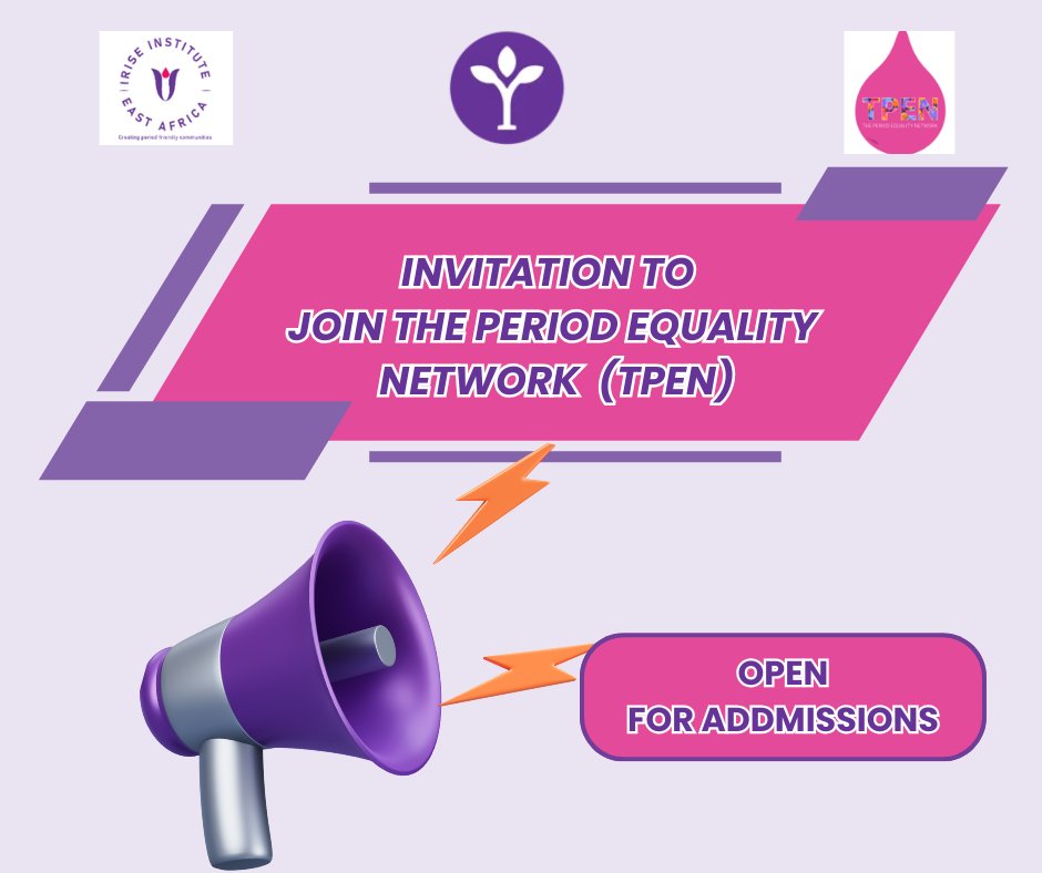 We’re excited to announce the completion of TPEN’s new engagement strategy! We now invite organisations across East Africa focused on Menstrual Health &amp; Hygiene to apply and join our growing network.

📌 Please apply using the link below: forms.gle/BUoHeozgyaHSXV…