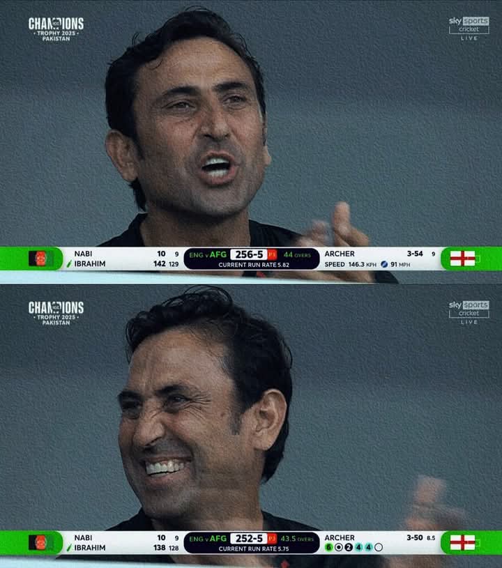 Appreciation Tweet for Pakistan's Legend Younis Khan, who nurtured Afghan Batter in these Conditions 👏🏻 #AFGvENG