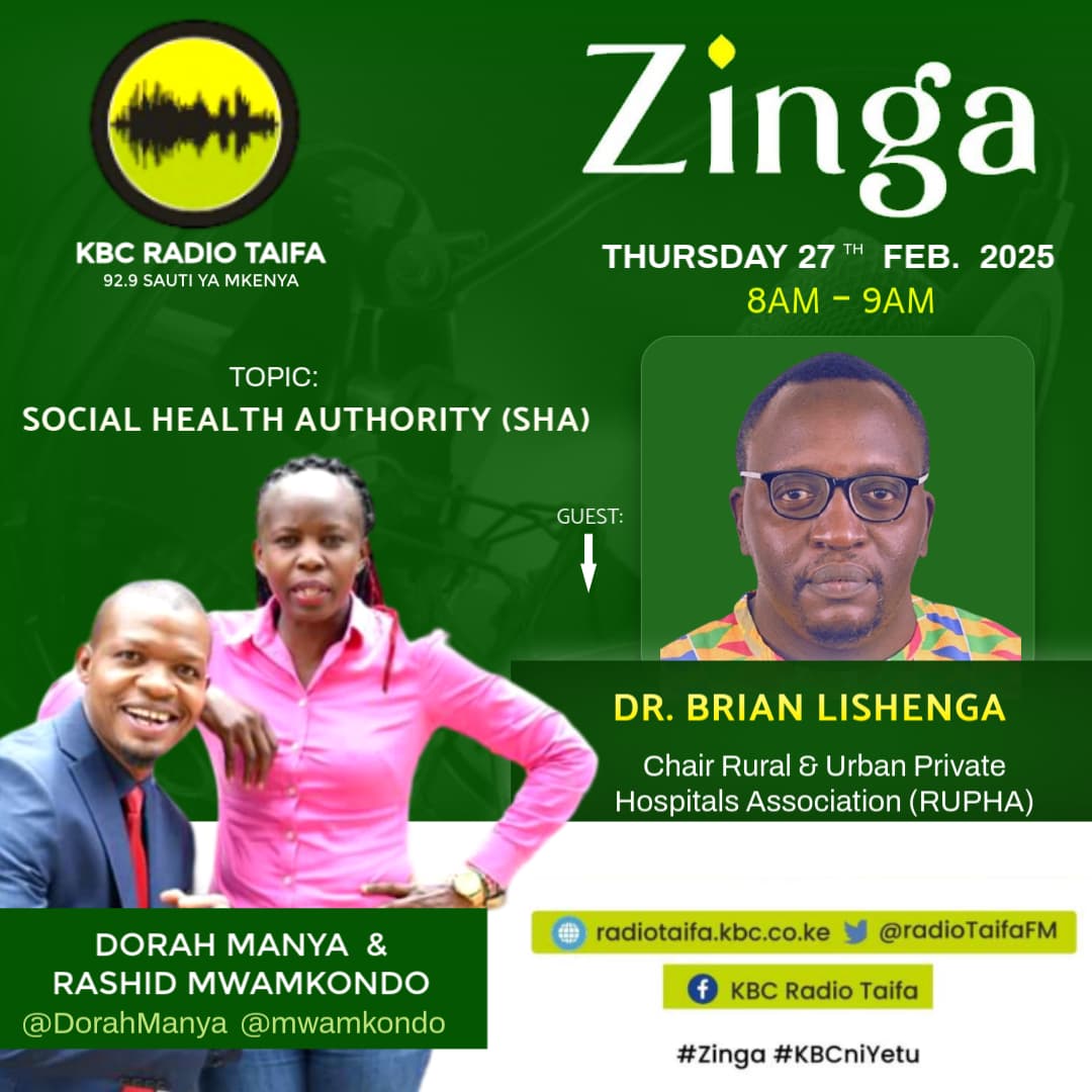 Dorah Manya (@dorahmanya) on Twitter photo Sasa hivi kwenye Gumzo Pevu
Experience Yako na SHA vipi?
#Zinga
<a href="/mwamkondo/">Rashid Mwamkondo</a>
<a href="/RadioTaifaFM/">KBC Radio Taifa</a> Sasa hivi kwenye Gumzo Pevu
Experience Yako na SHA vipi?
#Zinga
<a href="/mwamkondo/">Rashid Mwamkondo</a>
<a href="/RadioTaifaFM/">KBC Radio Taifa</a>