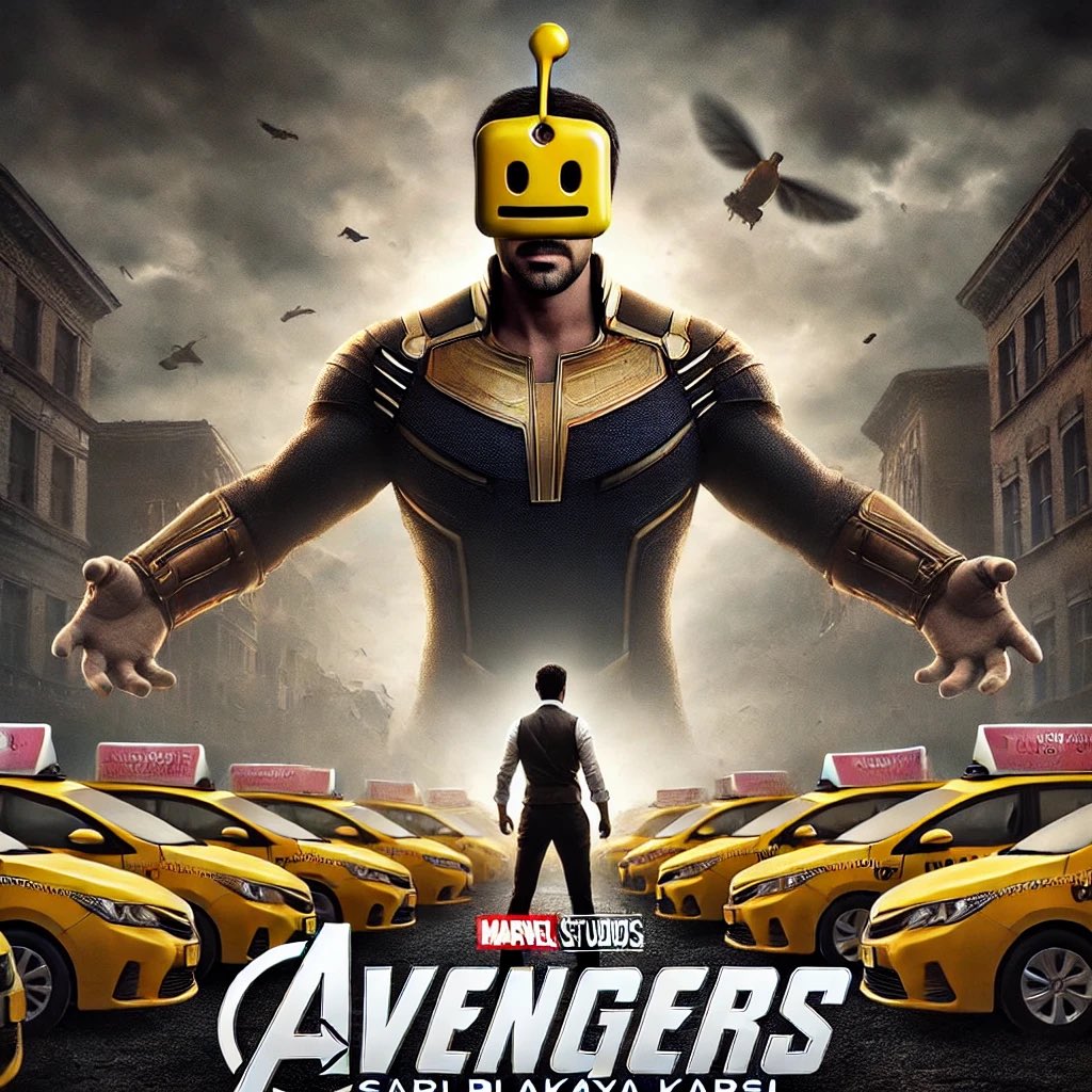 “Tag yöneticisi Oğuz’un taksilerle savaşı o kadar epik ki, yakında Marvel evrenine dahil edilecek. ‘Avengers: Sarı Plakaya Karşı’ yakında sinemalarda!”

#OğuzVsTaksiciler #SarıPlakaSavaşı #UberGeldiOğuzGörsün #TrafiğinHakanı