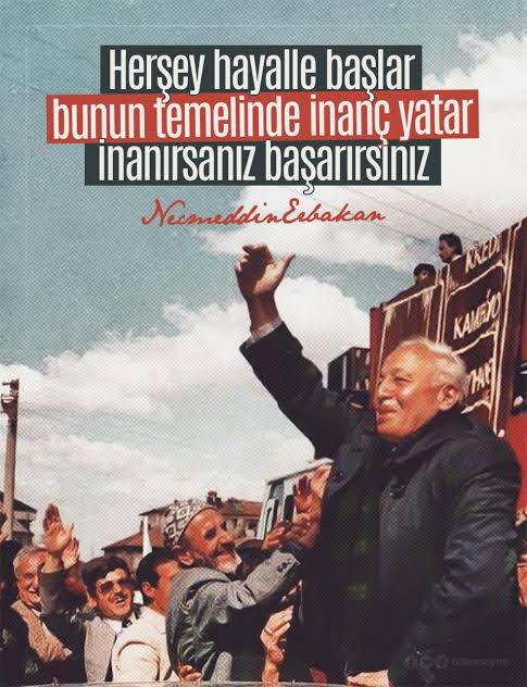 Dünyayı, doğup büyüdüğümüz köyün dışına taşıdığın dersin heyecanla sürüyor…

Vefatının yıldönümünde Muhterem Hocam, Necmettin Erbakan’a rahmet ve muhabbetle…

#Erbakan