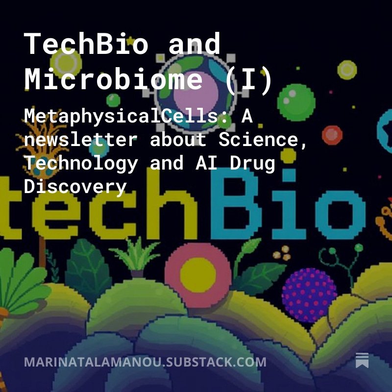 TechBio and Microbiome (I)

open.substack.com/pub/marinatala…

#DrugDevelopment_AI #DrugDiscovery_AI 

#Metaphysicalcells

#Substack

#TechBio

#Weekly_TechBio_News