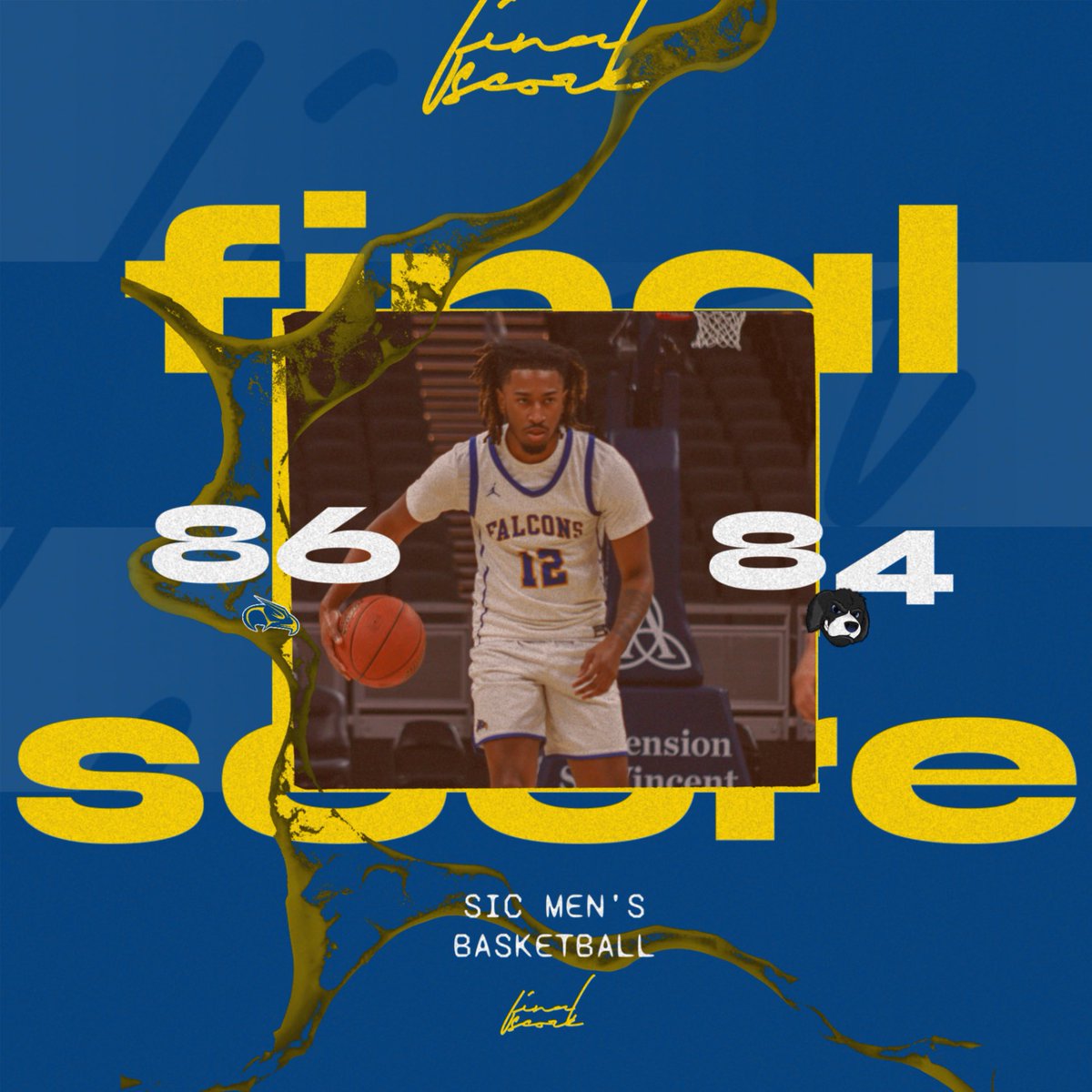 𝙁𝙄𝙉𝘼𝙇 🦅

<a href="/SIC_MBB/">SIC Men’s Basketball</a> finishes the regular season with an 86-84 win over Lewis and Clark Community College on the road.

#GoFalcons | #FlyWithUs