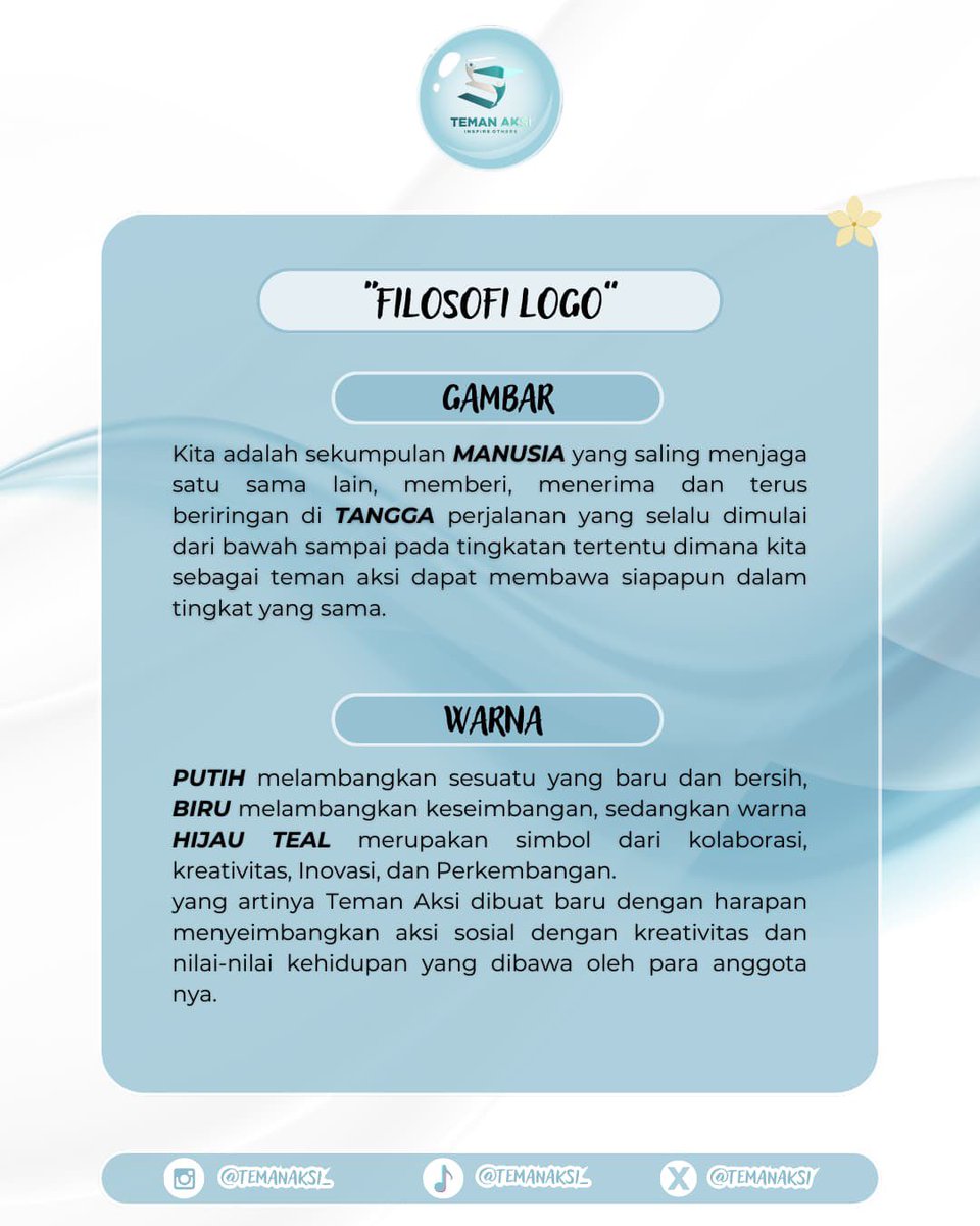 temanaksi's tweet photo. Tanpa mengurangi rasa bangga dan tetap menghargai seluruh penghuninya, kami akan tetap meneruskan komunitas ini dengan damai.

So, 𝐏𝐥𝐞𝐚𝐬𝐞 𝐖𝐞𝐥𝐜𝐨𝐦𝐞 #𝐓𝐞𝐦𝐚𝐧𝐀𝐤𝐬𝐢

"𝘓𝘦𝘵'𝘴 𝘤𝘳𝘦𝘢𝘵𝘦 𝘰𝘶𝘳 𝘩𝘢𝘱𝘱𝘪𝘯𝘦𝘴𝘴 𝘣𝘺 𝘪𝘯𝘴𝘱𝘪𝘳𝘪𝘯𝘨 𝘰𝘵𝘩𝘦𝘳𝘴" ✨ https://t.co/O1aARovBP5