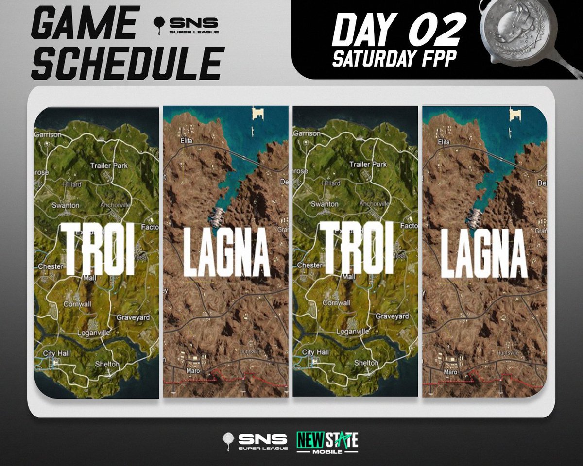 We present our game day schedule, SNS Super League scrims.

We hope to start this March 7th and 8th, be part of our scrims, in our profile you will find the link to our Discord.

#NEWSTATEMOBILE
#newstatemobile
#newstate
#PUBGMOBILE
#PUBGEsports
#ニューステ