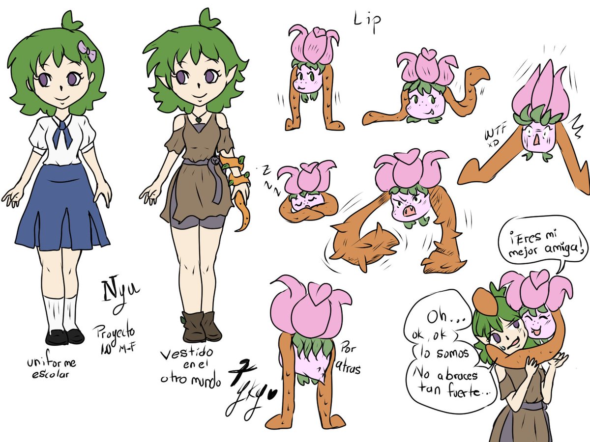 TykyArts's tweet image. Un poquito más de Nyu 🍃💚
Y su amiga Lip 🪷🌱
A ellas la primera vez que las dibuje tenía 9 años 🥹🥲💕
Si algún día encuentro dibujos de ellas de esa época, las subiré! ✨🫶🏻

#myproject #mycharacter #magicfairy #forestpower #flowers 🪷🌳